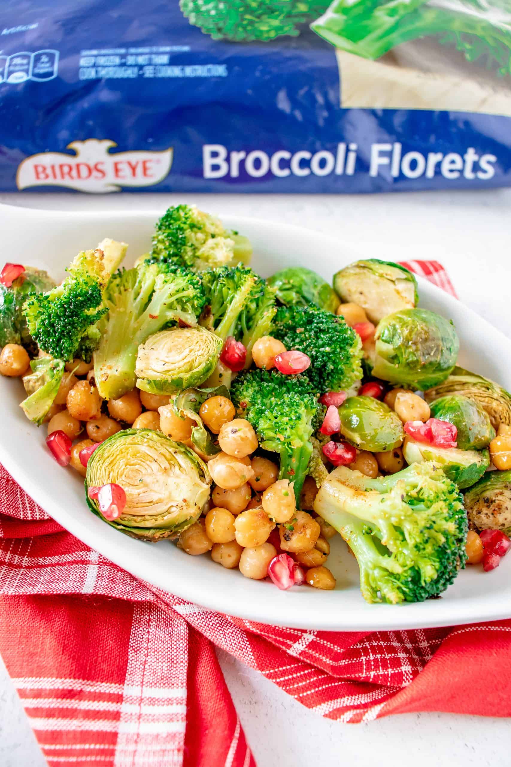 warm broccoli brussels sprouts salad