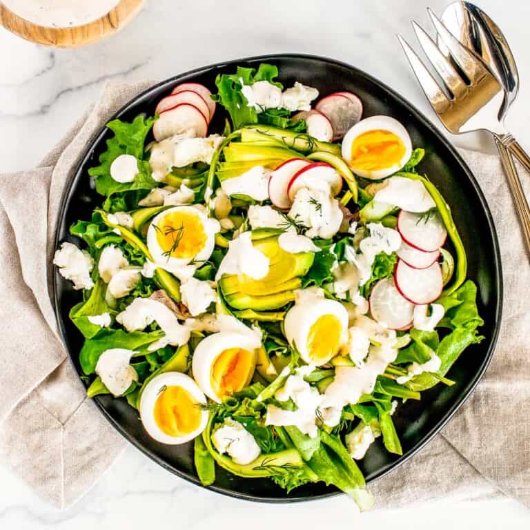 Spring Salad with Buttermilk Dressing