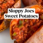 pin for sloppy joes sweet potatoes